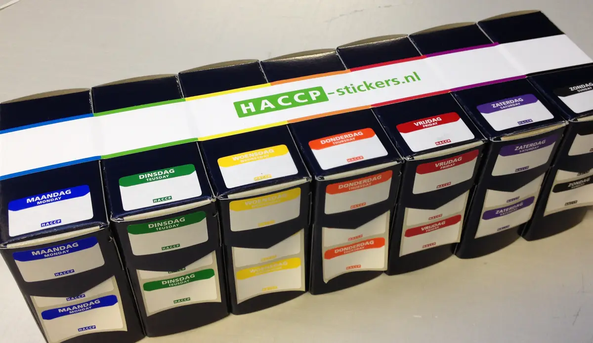 Voorbeeld HACCP sticker 1