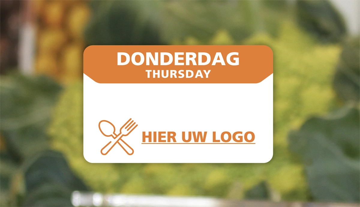 Voorbeeld HACCP stickers