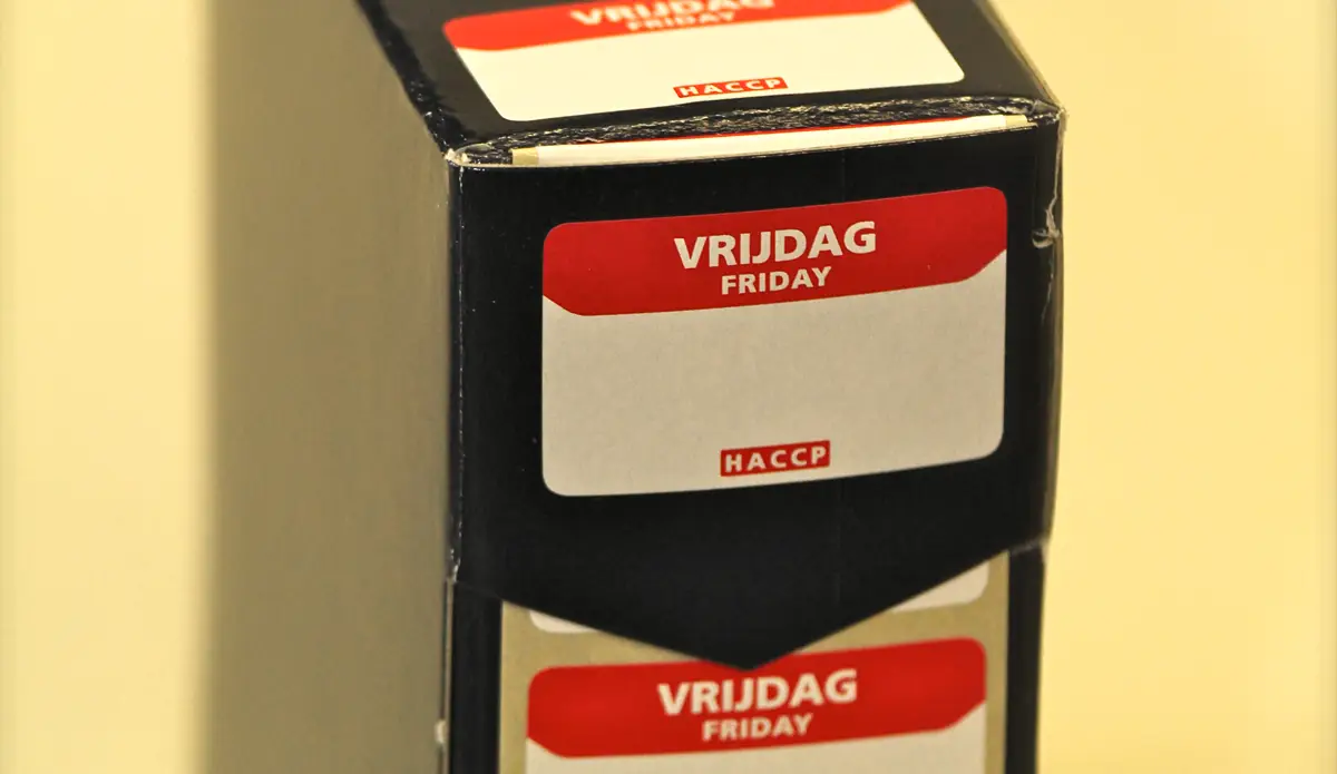 Voorbeeld HACCP sticker 3